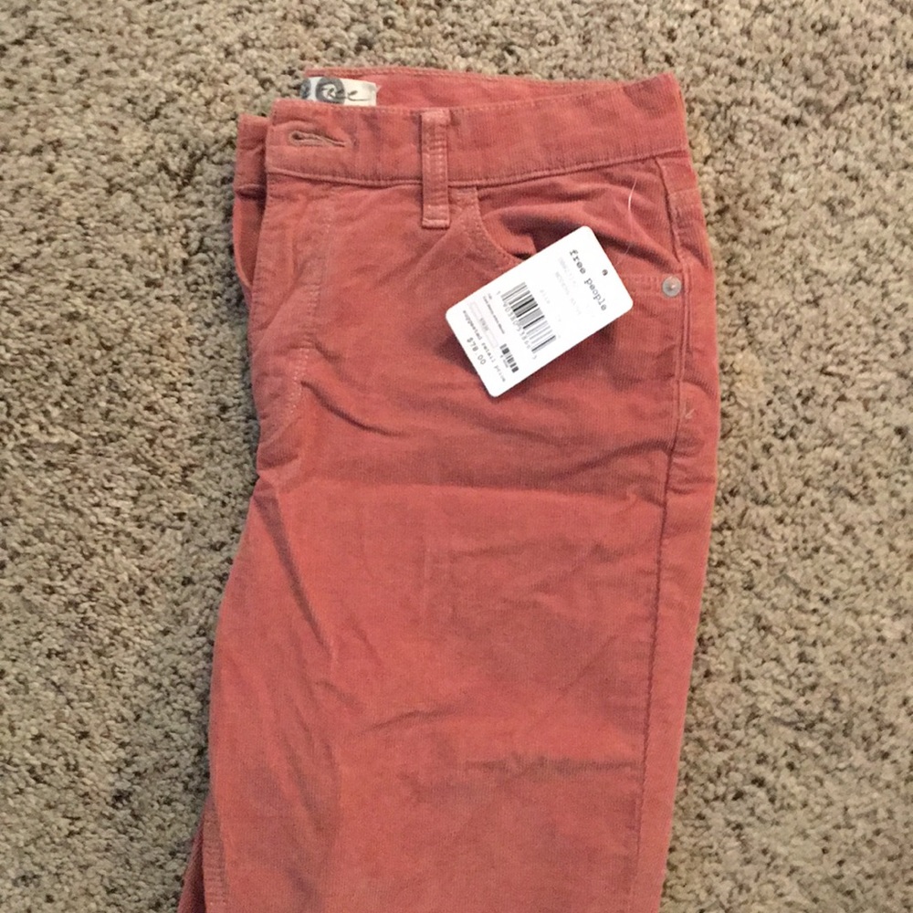 Corduroy skinny jeans - Mauve (pink) color
